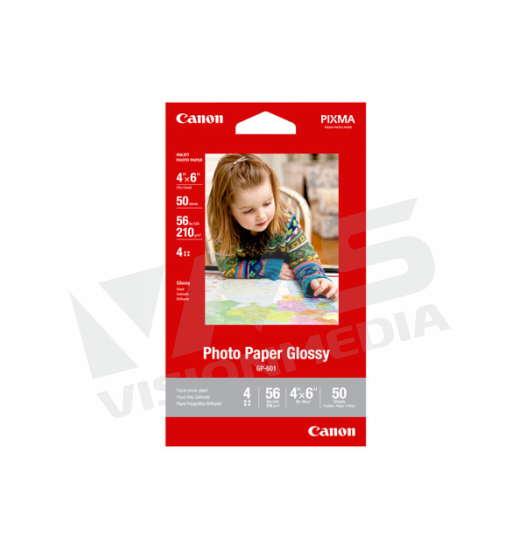 CANON GLOSSY PHOTO PAPER 4″ X 6″ (10 SHEETS / PACK) (GP501) Vision Media