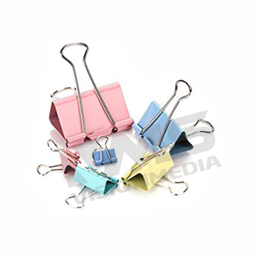 BINDER (DOUBLE SIDED) CLIP MULTICOLOR 1/2 INCH (15MM) (PCS) Vision Media